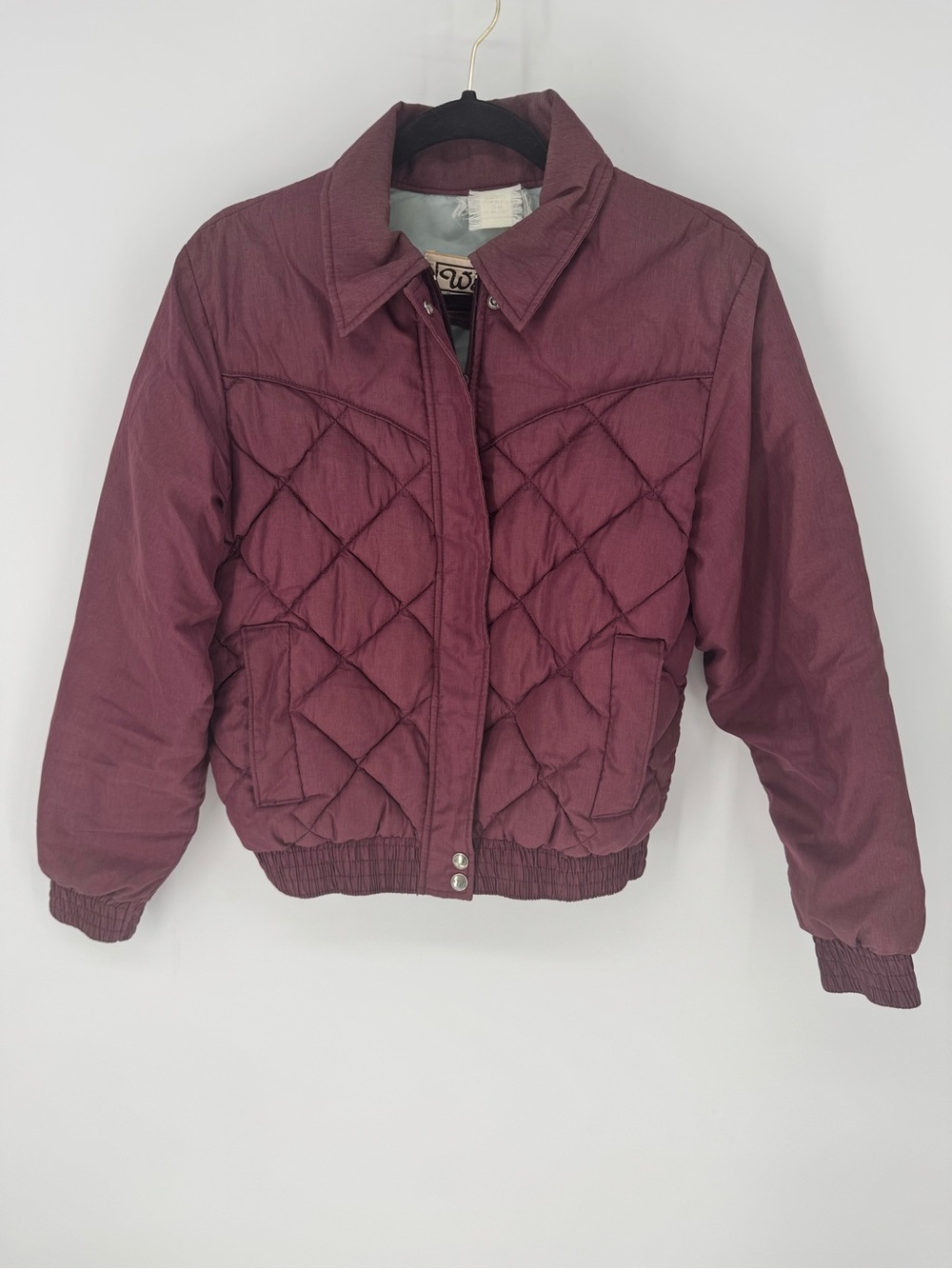 Walls vintage Quilted Puffer Jacket in Burgundy